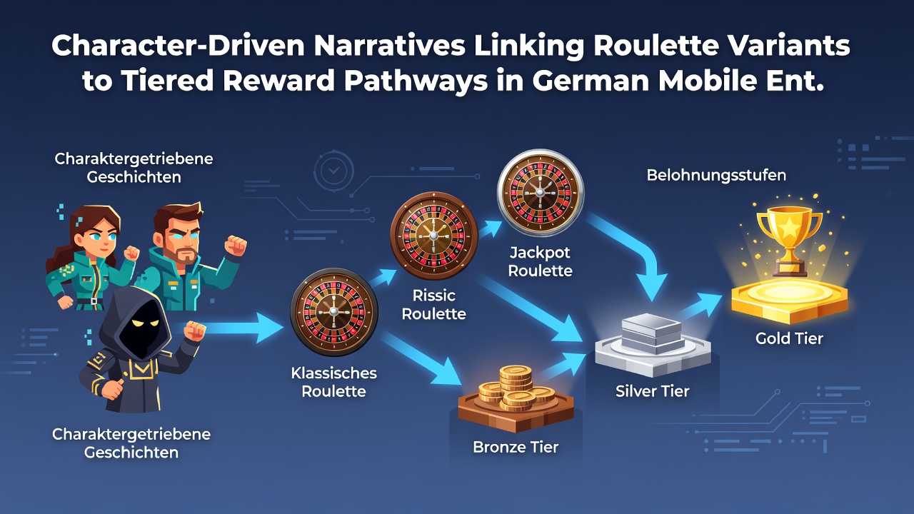 Mobile Roulette-Varianten mit narrativen Charakteren und Belohnungstiers
