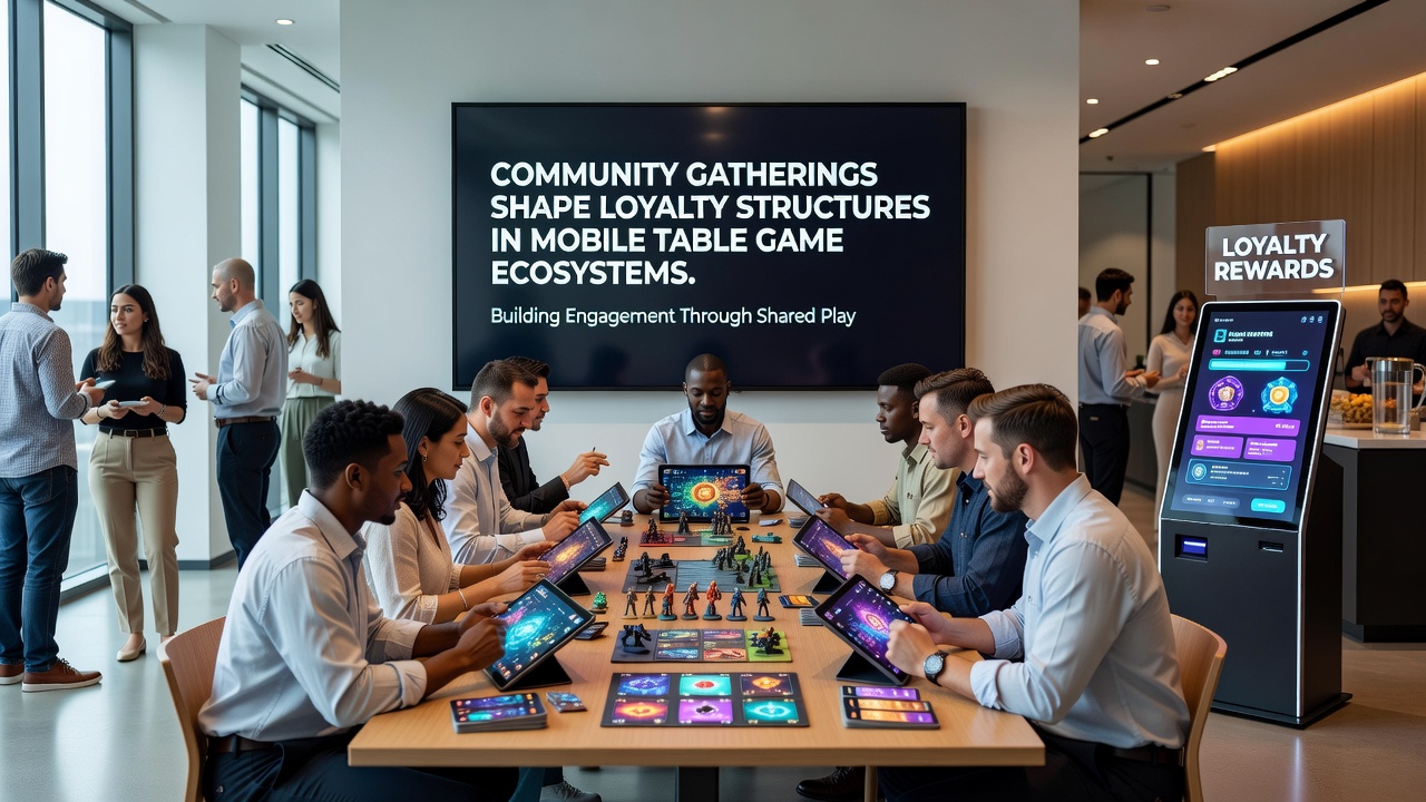 Mobile table game interfaces with community-driven loyalty features