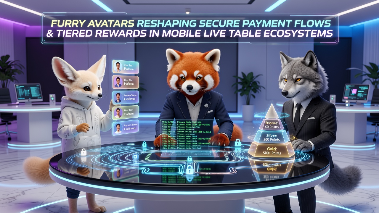 Mobile Live-Tisch-Ökosysteme mit tierischen Avataren und sicheren Finanzströmen